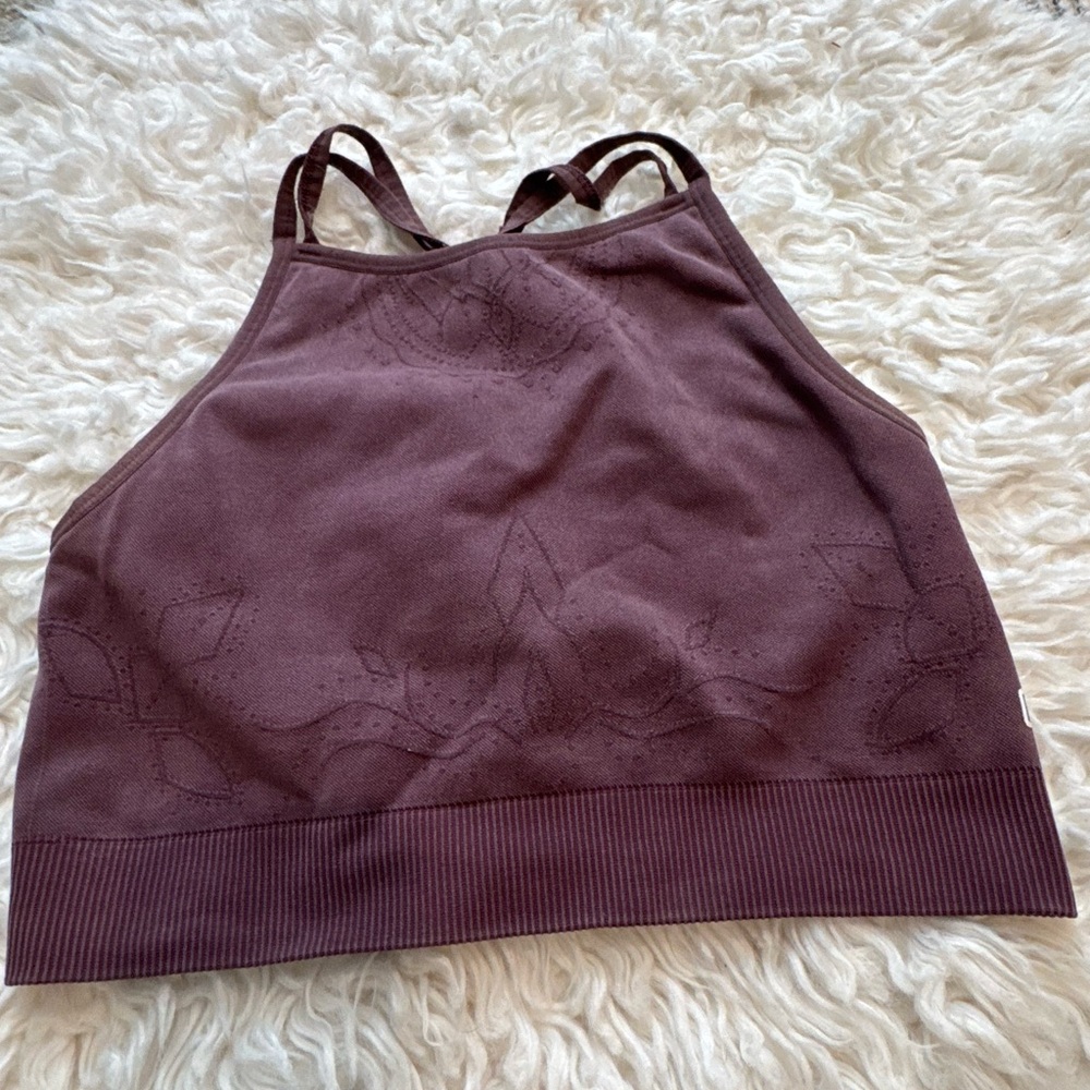 GYMSHARK purple sports bra size small